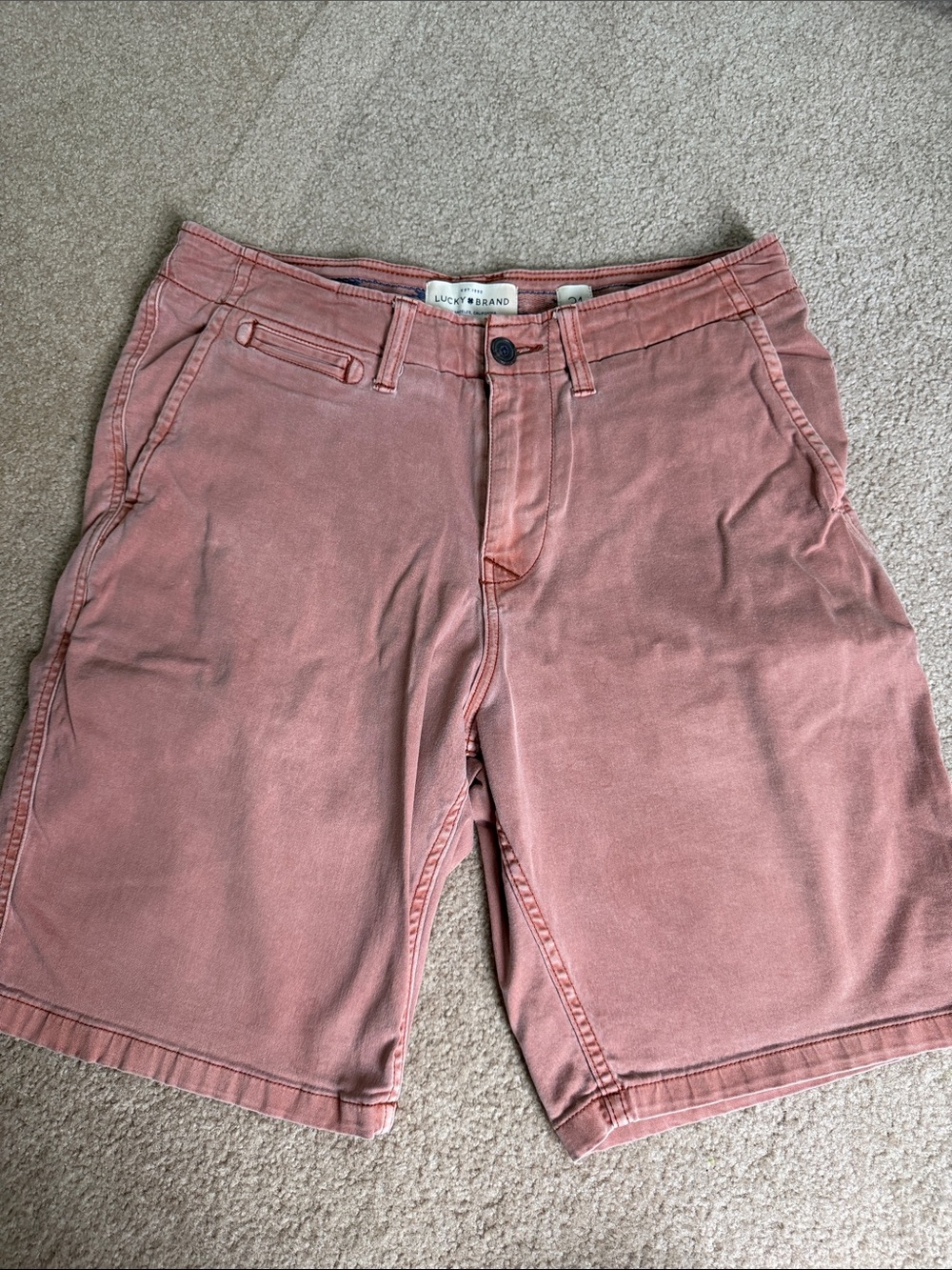 Lucky Brand Men's Dusty Rose Chino Shorts